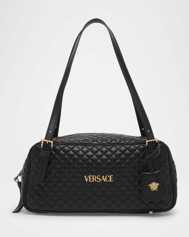 La Medusa Medium Quilted Leather Shoulder Bag